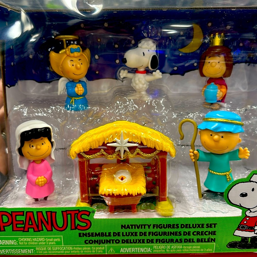 Peanuts Nativity figures deluxe set